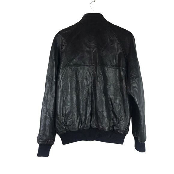 vintage abercrombie‎ and fitch leather jacket X-LARGE Mens - Picture 3 of 12